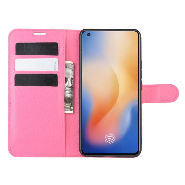 For vivo X50 Litchi Texture Horizontal Flip Protective Case with Holder & Card Slots & Wallet