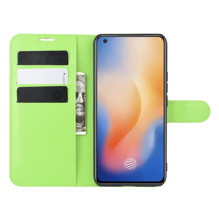 For vivo X50 Litchi Texture Horizontal Flip Protective Case with Holder & Card Slots & Wallet