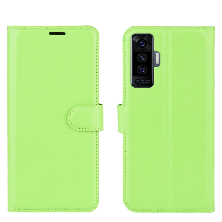 For vivo X50 Litchi Texture Horizontal Flip Protective Case with Holder & Card Slots & Wallet