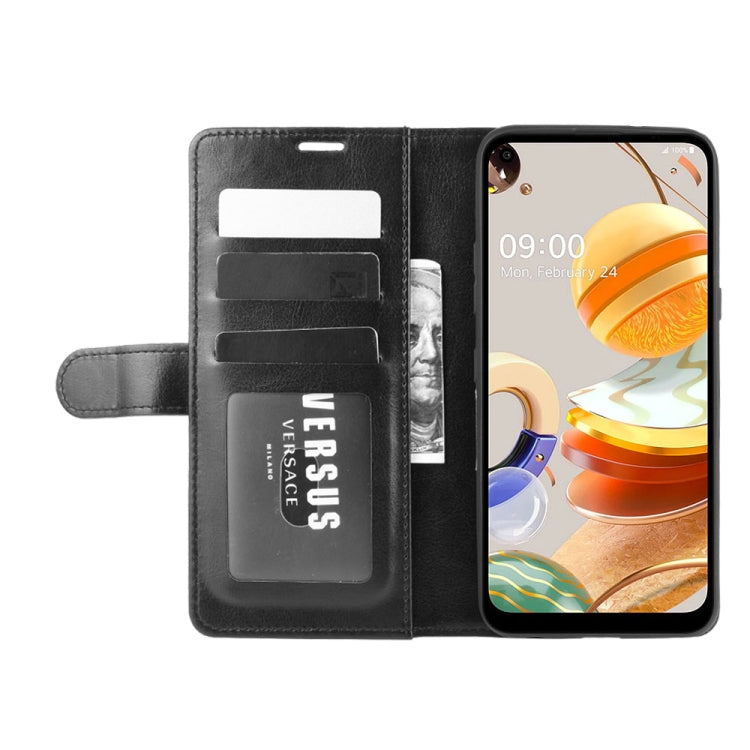 For LG K61 R64 Texture Single Horizontal Flip Protective Case with Holder & Card Slots & Wallet& Photo Frame