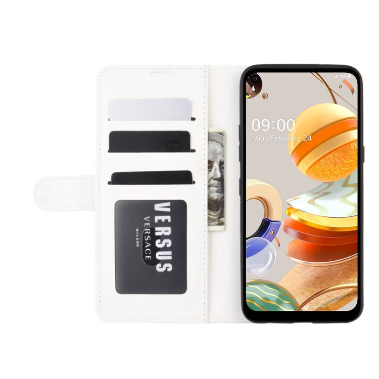 For LG K61 R64 Texture Single Horizontal Flip Protective Case with Holder & Card Slots & Wallet& Photo Frame