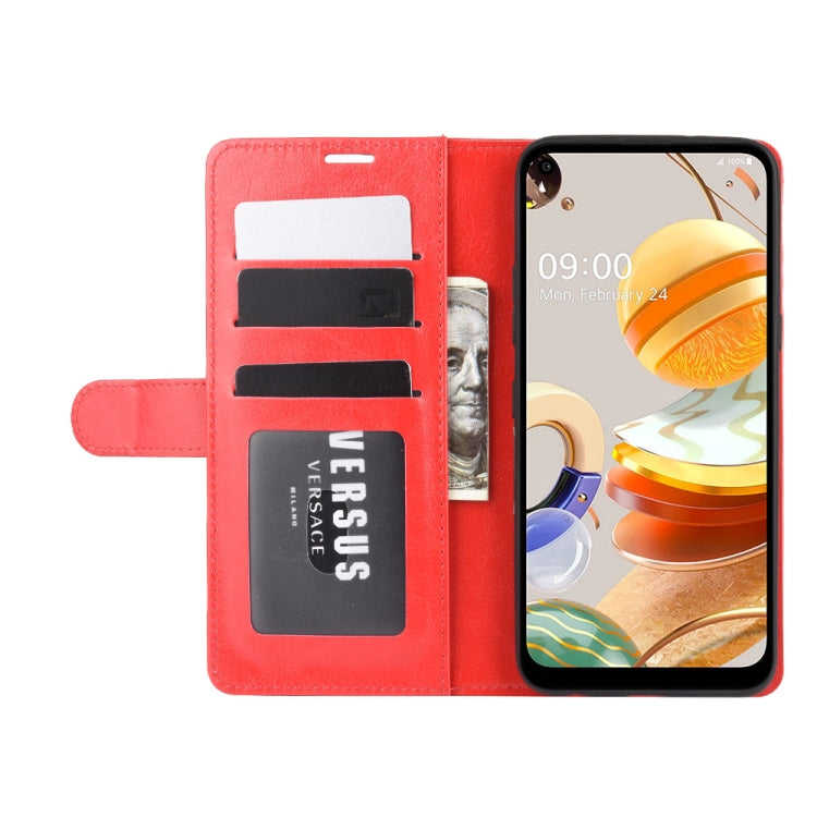 For LG K61 R64 Texture Single Horizontal Flip Protective Case with Holder & Card Slots & Wallet& Photo Frame