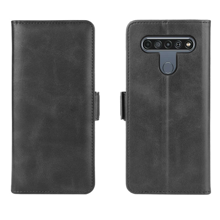 For LG K61 Dual-side Magnetic Buckle Horizontal Flip Leather Case with Holder & Card Slots & Wallet