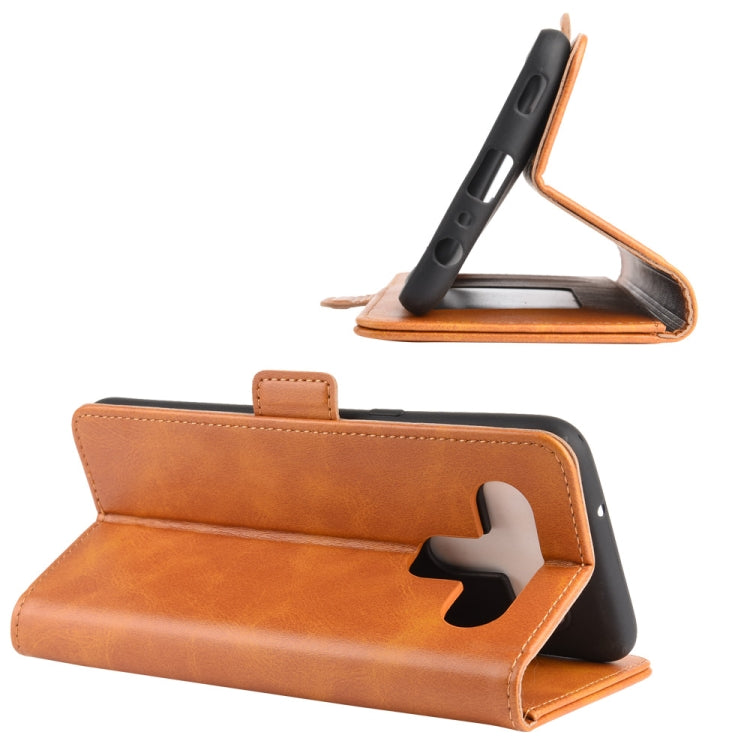 For LG K61 Dual-side Magnetic Buckle Horizontal Flip Leather Case with Holder & Card Slots & Wallet