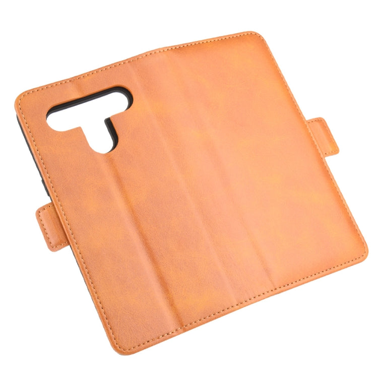 For LG K61 Dual-side Magnetic Buckle Horizontal Flip Leather Case with Holder & Card Slots & Wallet