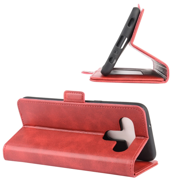 For LG K61 Dual-side Magnetic Buckle Horizontal Flip Leather Case with Holder & Card Slots & Wallet