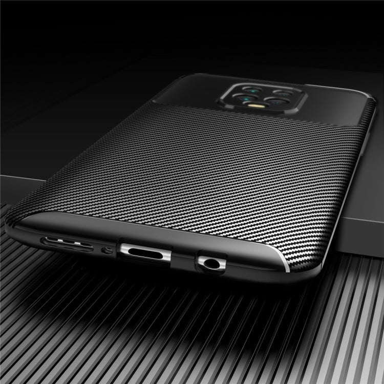 For Xiaomi Redmi 10X Pro 5G Carbon Fiber Texture Shockproof TPU Case
