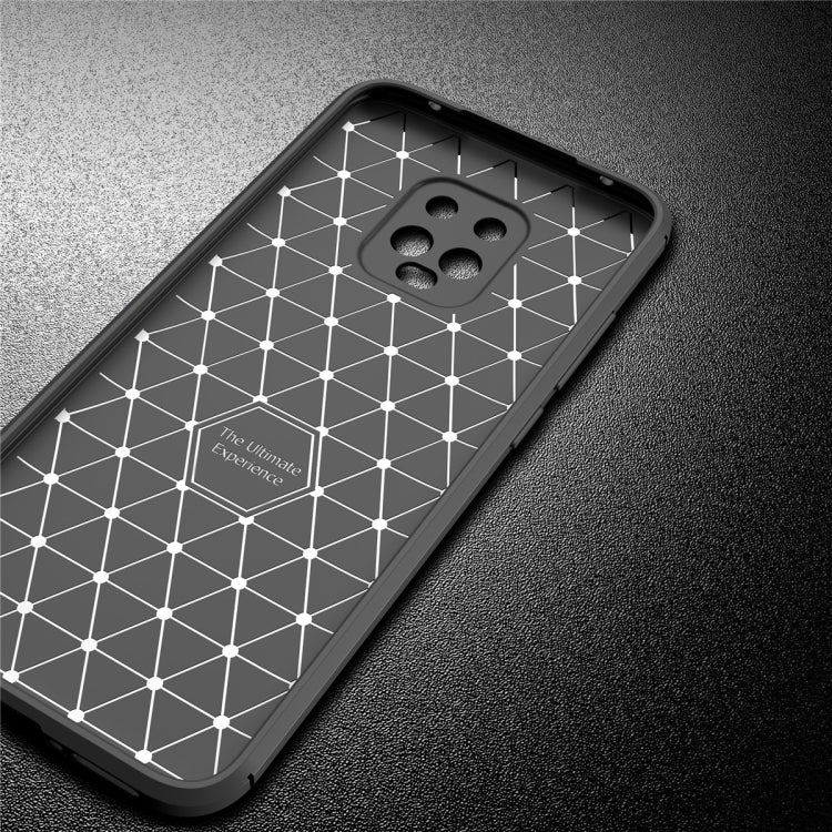 For Xiaomi Redmi 10X Pro 5G Carbon Fiber Texture Shockproof TPU Case