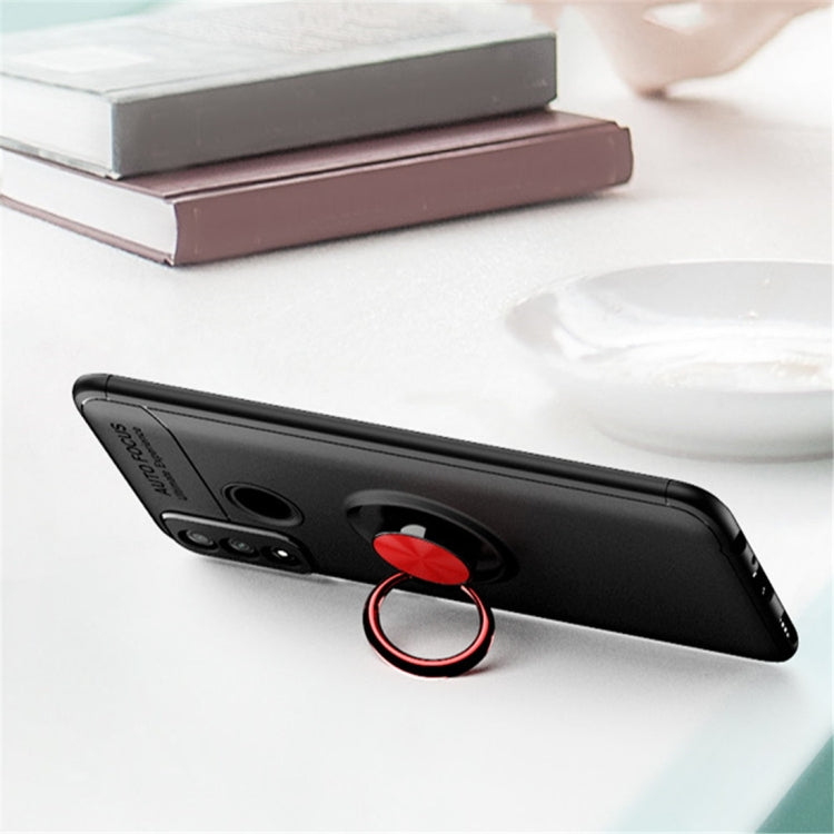 For Huawei P smart 2020 Metal Ring Holder 360 Degree Rotating TPU Case