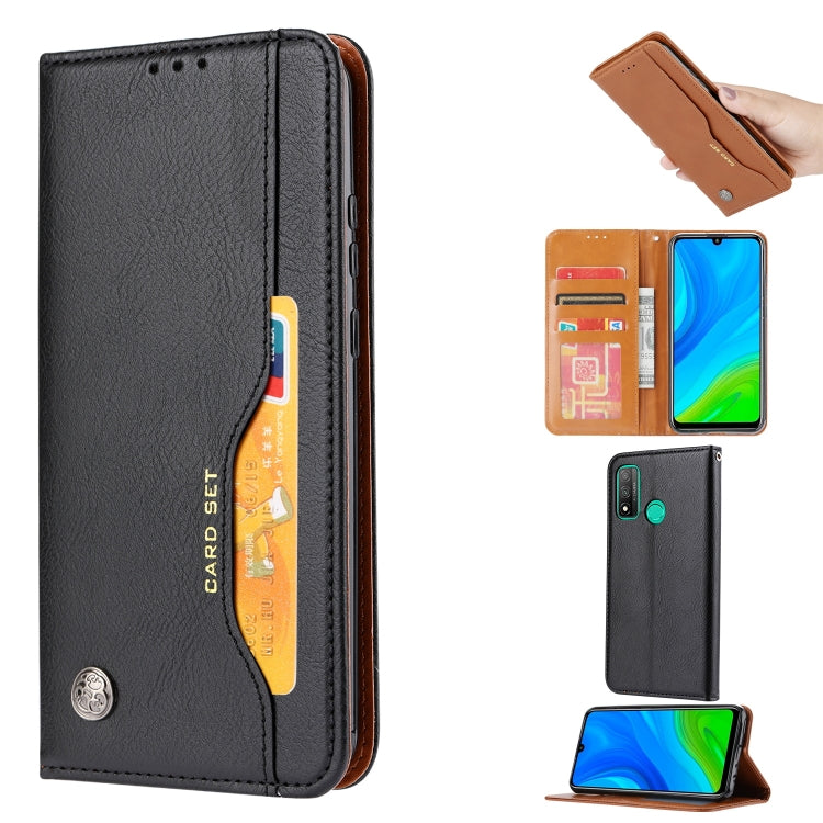 For Huawei P Smart 2020 Knead Skin Texture Horizontal Flip Leather Case with Photo Frame & Holder & Card Slots & Wallet