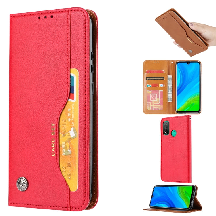 For Huawei P Smart 2020 Knead Skin Texture Horizontal Flip Leather Case with Photo Frame & Holder & Card Slots & Wallet