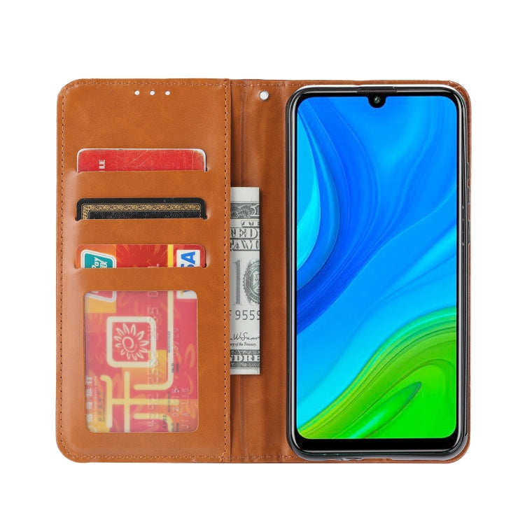For Huawei P Smart 2020 Knead Skin Texture Horizontal Flip Leather Case with Photo Frame & Holder & Card Slots & Wallet