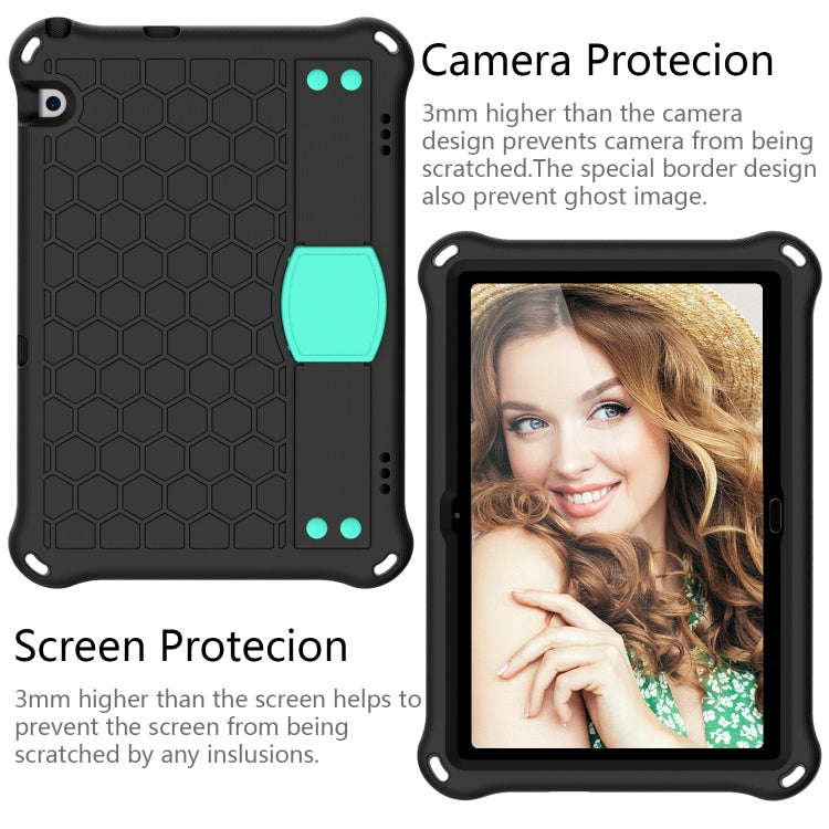 For Huawei MediaPad T5 10.1 Honeycomb Design EVA + PC Material Four Corner Anti Falling Flat Protective Shell With Strap