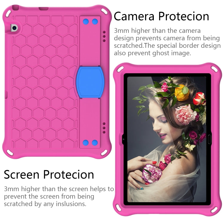 For Huawei MediaPad T5 10.1 Honeycomb Design EVA + PC Material Four Corner Anti Falling Flat Protective Shell With Strap