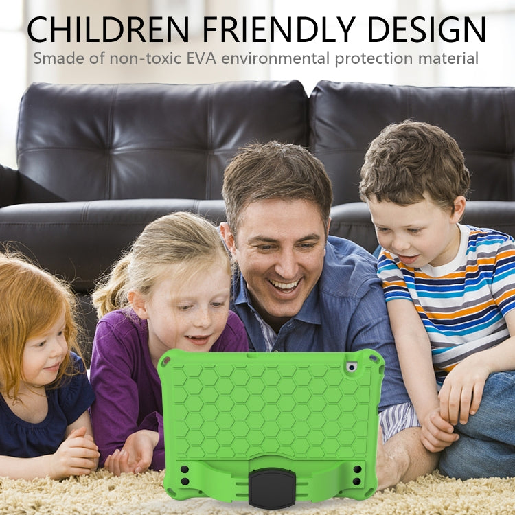 For Huawei MediaPad T5 10.1 Honeycomb Design EVA + PC Material Four Corner Anti Falling Flat Protective Shell With Strap