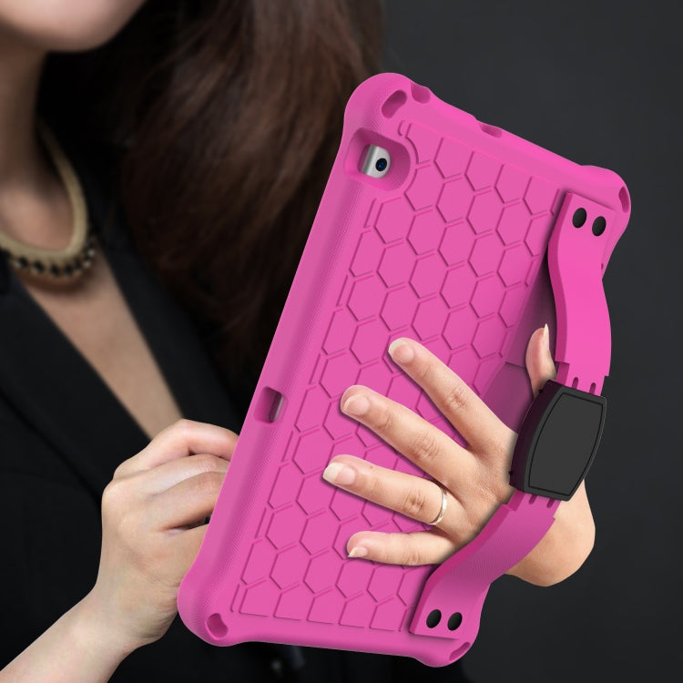 For Huawei MediaPad T5 10.1 Honeycomb Design EVA + PC Material Four Corner Anti Falling Flat Protective Shell With Strap