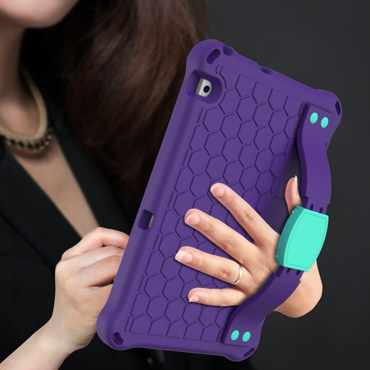 For Huawei Media M5 Lite 8.4/M6 8.4 Honeycomb Design EVA + PC Material Four Corner Anti Falling Flat Protective Shell With Strap