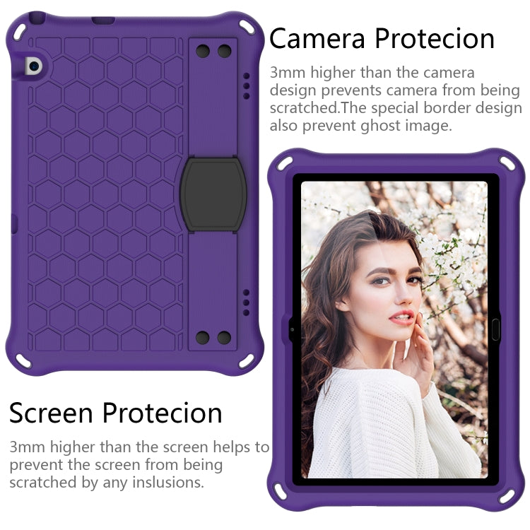 For Huawei Media M5 Lite 8.4/M6 8.4 Honeycomb Design EVA + PC Material Four Corner Anti Falling Flat Protective Shell With Strap