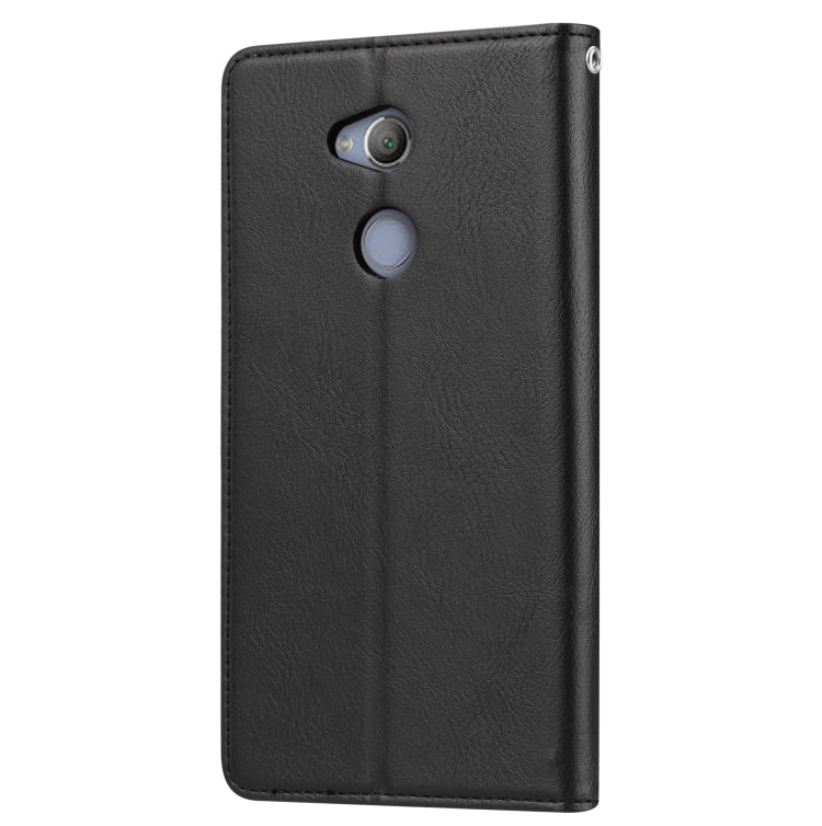 Knead Skin Texture Horizontal Flip Leather Case for Sony Xperia XA2 Ultra, with Photo Frame & Holder & Card Slots & Wallet
