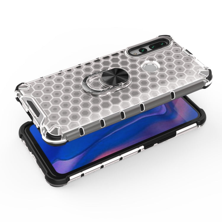 For Huawei Y9 Prime Shockproof Honeycomb PC + TPU Ring Holder Protection Case