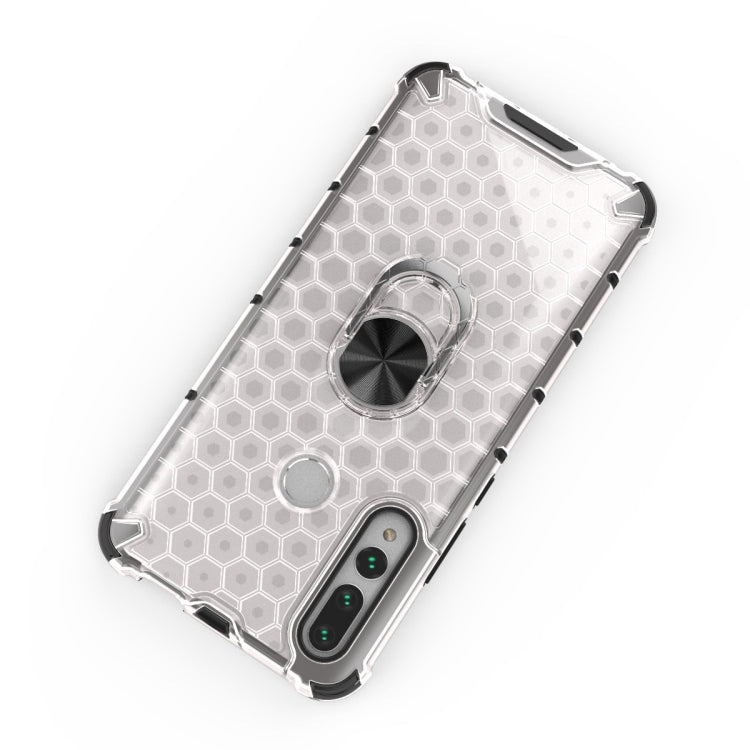 For Huawei Y9 Prime Shockproof Honeycomb PC + TPU Ring Holder Protection Case