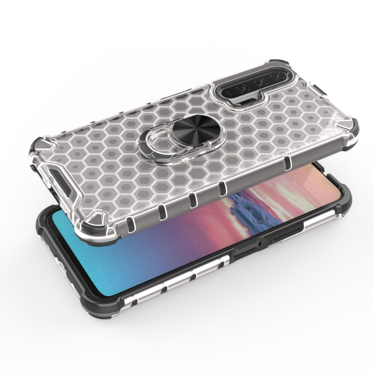 For Huawei Honor 20 Pro Shockproof Honeycomb PC + TPU Ring Holder Protection Case