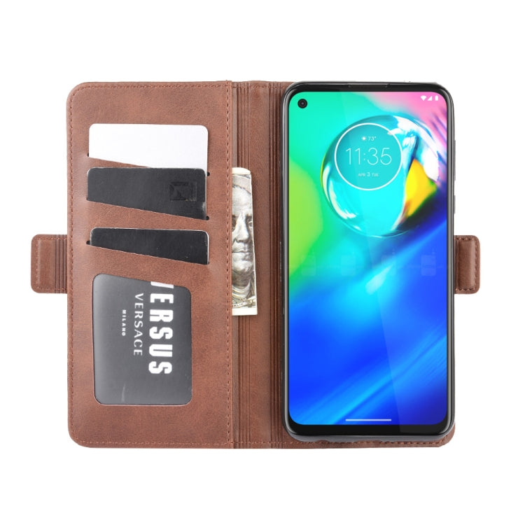 For Motorola Moto G Power Dual-side Magnetic Buckle Horizontal Flip Leather Case with Holder & Card Slots & Wallet