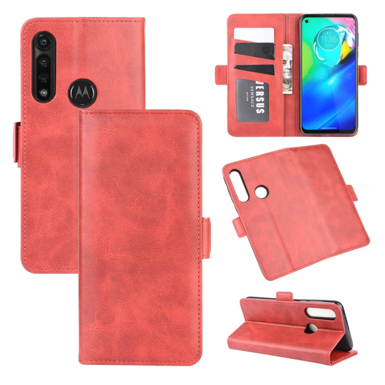 For Motorola Moto G Power Dual-side Magnetic Buckle Horizontal Flip Leather Case with Holder & Card Slots & Wallet