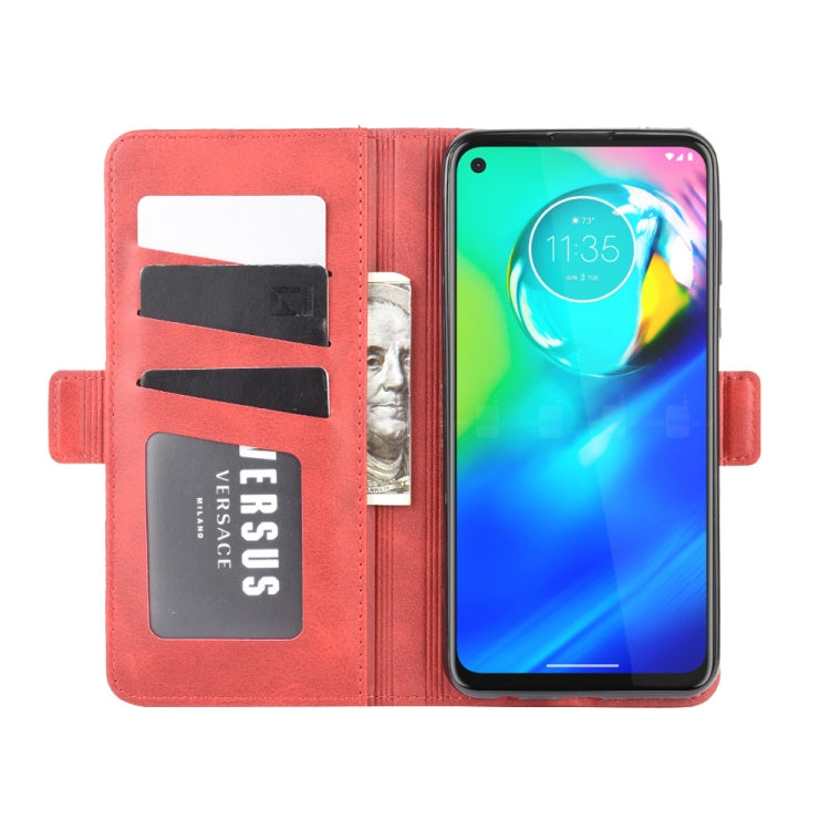 For Motorola Moto G Power Dual-side Magnetic Buckle Horizontal Flip Leather Case with Holder & Card Slots & Wallet