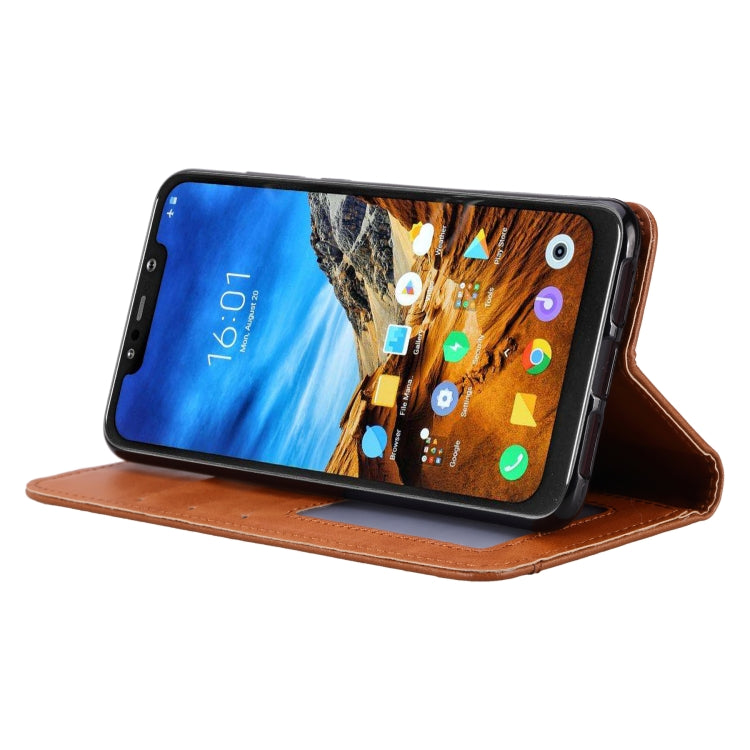Knead Skin Texture Horizontal Flip Leather Case for Xiaomi Pocophone F1, with Photo Frame & Holder & Card Slots & Wallet