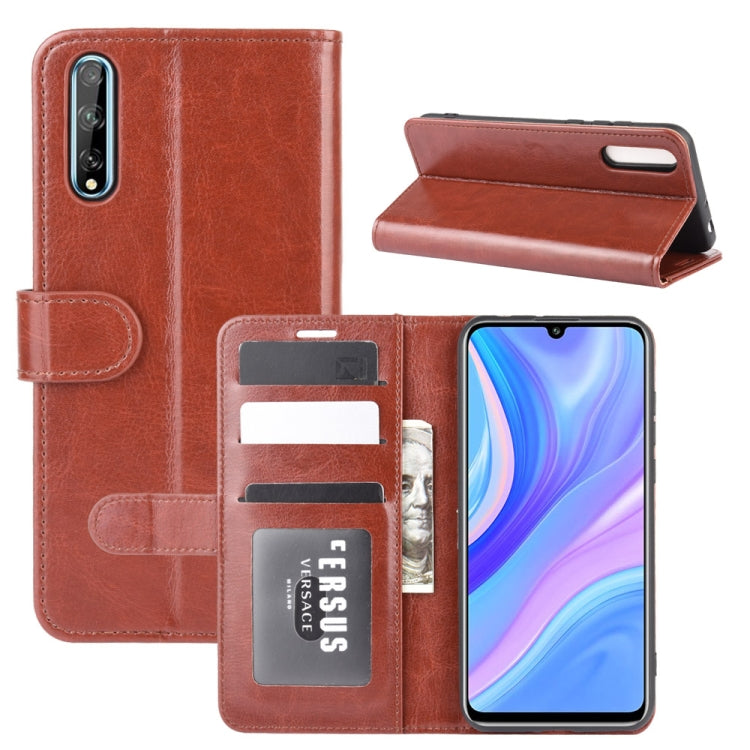 For Huawei Y8p/Enjoy 10s R64 Texture Single Horizontal Flip Protective Case with Holder & Card Slots & Wallet& Photo Frame
