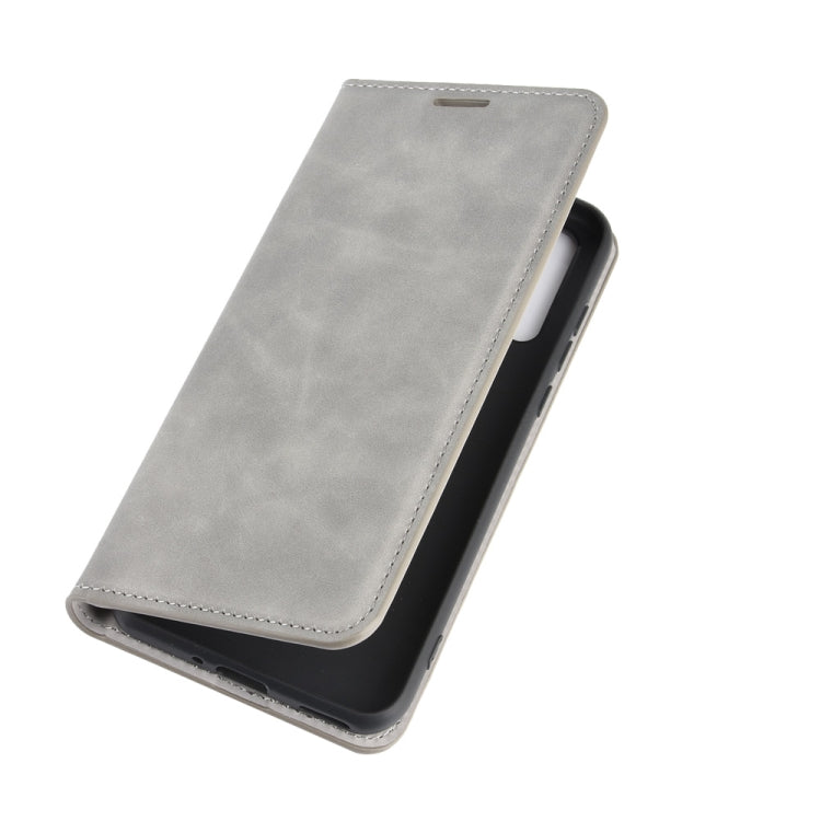 For Huawei Y8p/Enjoy 10s Retro-skin Business Magnetic Suction Leather Case with Holder & Card Slots & Wallet