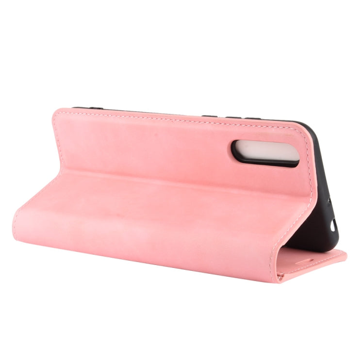 For Huawei Y8p/Enjoy 10s Retro-skin Business Magnetic Suction Leather Case with Holder & Card Slots & Wallet