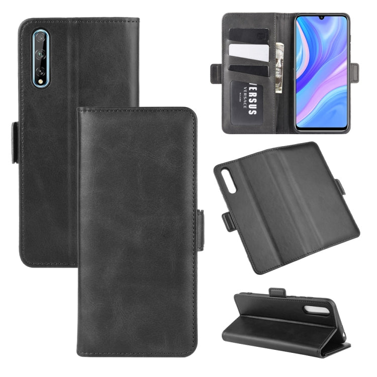 For Huawei Y8p/Enjoy 10s Dual-side Magnetic Buckle Horizontal Flip Leather Case with Holder & Card Slots & Wallet