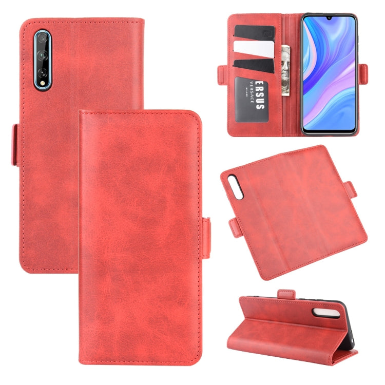 For Huawei Y8p/Enjoy 10s Dual-side Magnetic Buckle Horizontal Flip Leather Case with Holder & Card Slots & Wallet