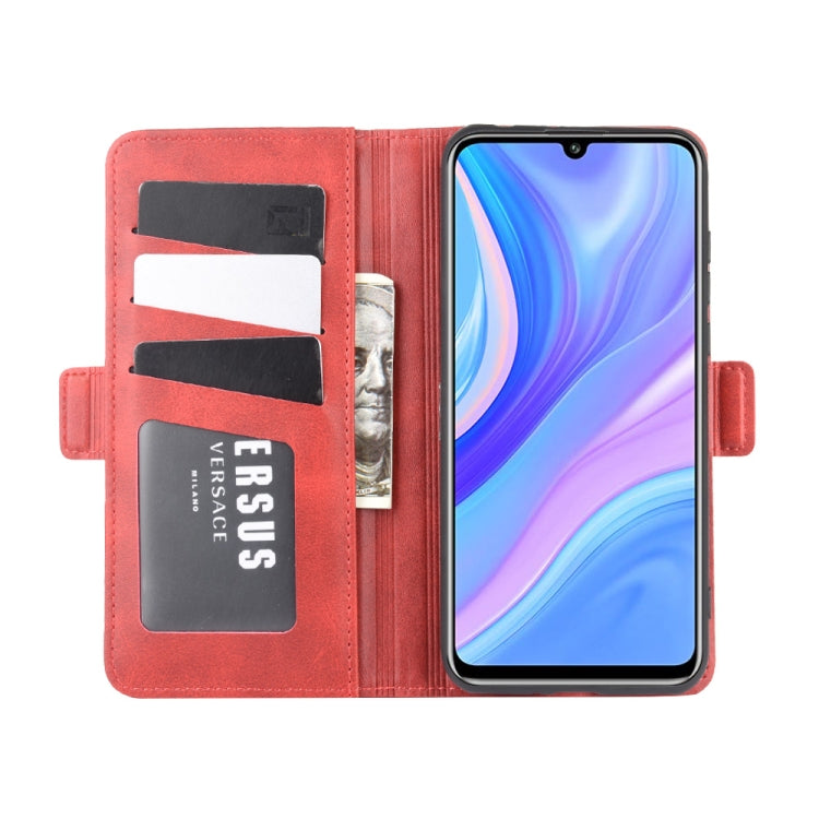 For Huawei Y8p/Enjoy 10s Dual-side Magnetic Buckle Horizontal Flip Leather Case with Holder & Card Slots & Wallet