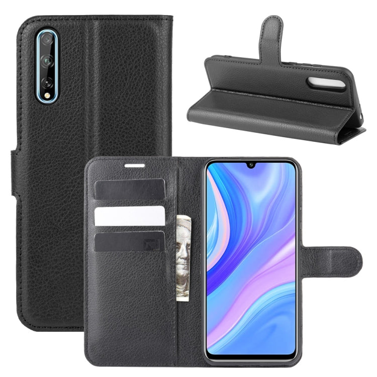 For Huawei Y8p/Enjoy 10s Litchi Texture Horizontal Flip Protective Case with Holder & Card Slots & Wallet