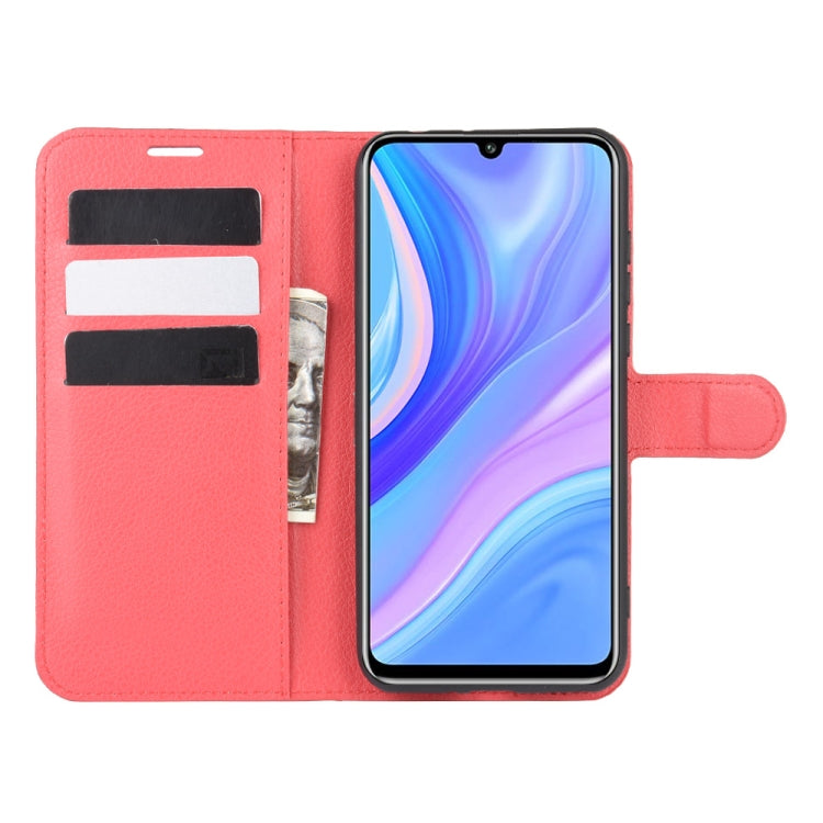 For Huawei Y8p/Enjoy 10s Litchi Texture Horizontal Flip Protective Case with Holder & Card Slots & Wallet