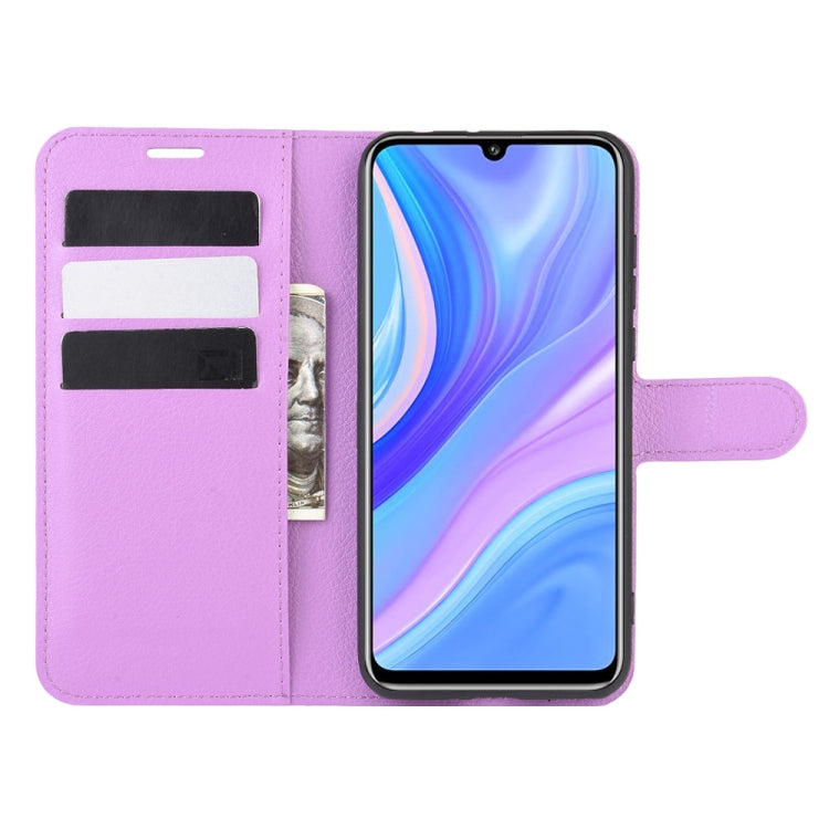 For Huawei Y8p/Enjoy 10s Litchi Texture Horizontal Flip Protective Case with Holder & Card Slots & Wallet