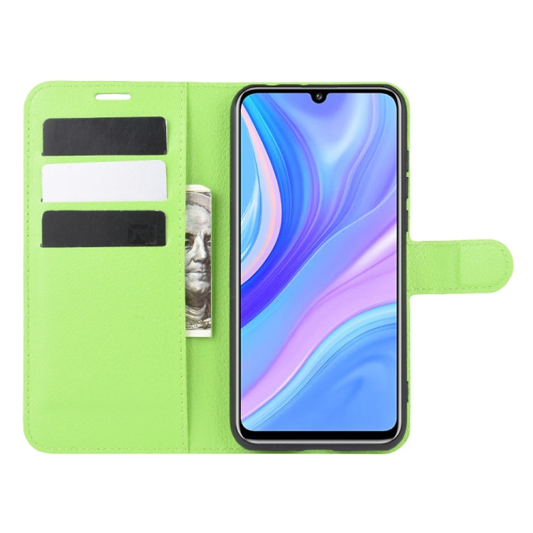 For Huawei Y8p/Enjoy 10s Litchi Texture Horizontal Flip Protective Case with Holder & Card Slots & Wallet