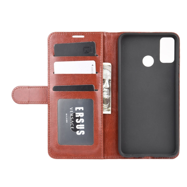 For Huawei Honor 9X Lite R64 Texture Single Horizontal Flip Protective Case with Holder & Card Slots & Wallet& Photo Frame