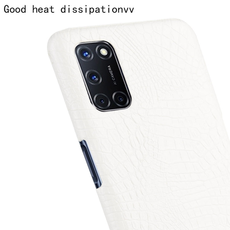 For Oppo A92/A52/A72 Shockproof Crocodile Texture PC + PU Case