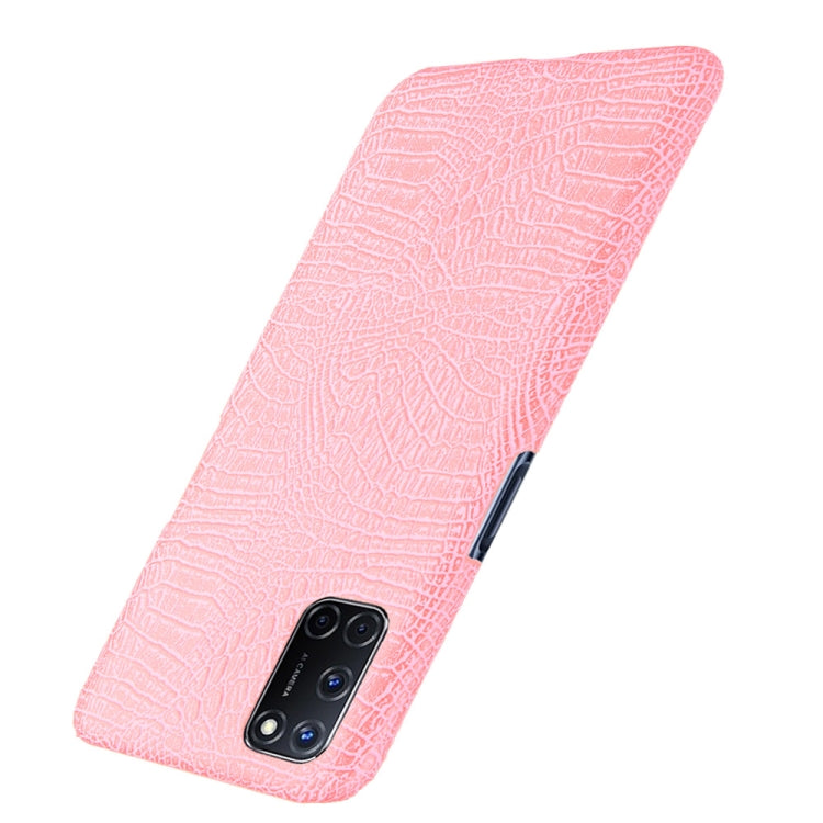 For Oppo A92/A52/A72 Shockproof Crocodile Texture PC + PU Case