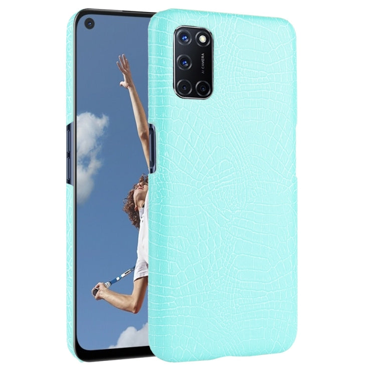 For Oppo A92/A52/A72 Shockproof Crocodile Texture PC + PU Case