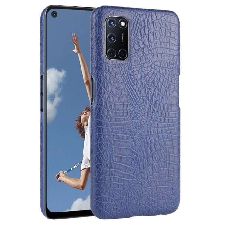 For Oppo A92/A52/A72 Shockproof Crocodile Texture PC + PU Case