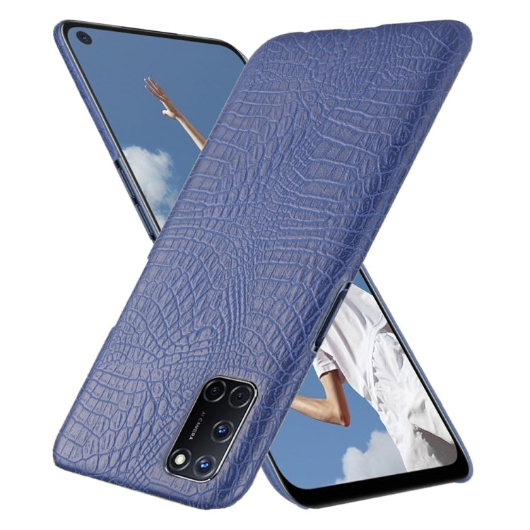 For Oppo A92/A52/A72 Shockproof Crocodile Texture PC + PU Case