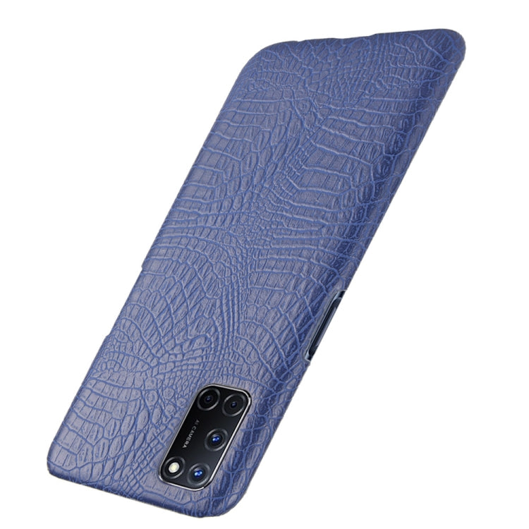 For Oppo A92/A52/A72 Shockproof Crocodile Texture PC + PU Case