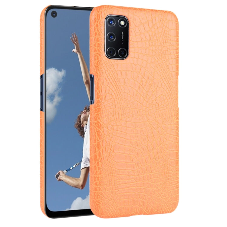 For Oppo A92/A52/A72 Shockproof Crocodile Texture PC + PU Case
