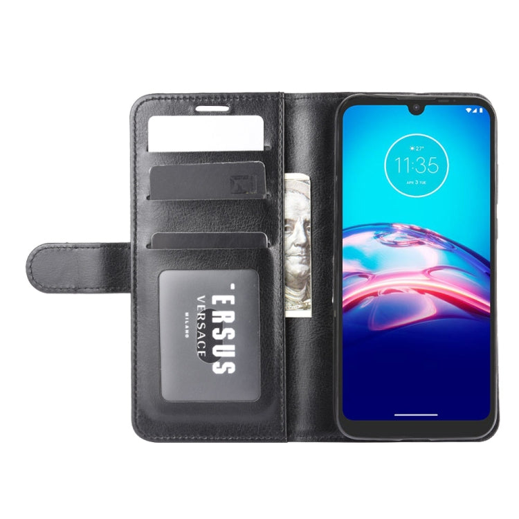 For Motorola Moto E6s 2020 R64 Texture Single Horizontal Flip Protective Case with Holder & Card Slots & Wallet& Photo Frame