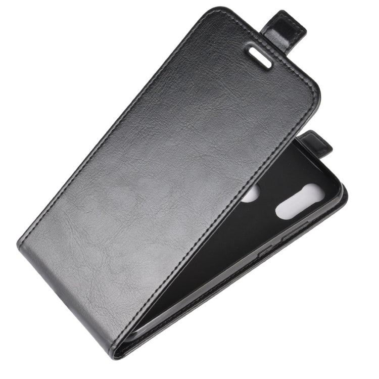 For Motorola Moto E6s 2020 R64 Texture Single Vertical Flip Leather Protective Case with Card Slots & Photo Frame